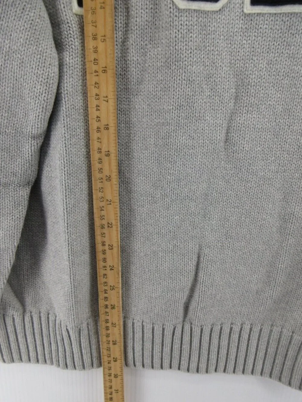 Polo Ralph Lauren Sweater 2XB Spell Out Pullover Ribbed Chunky Knit